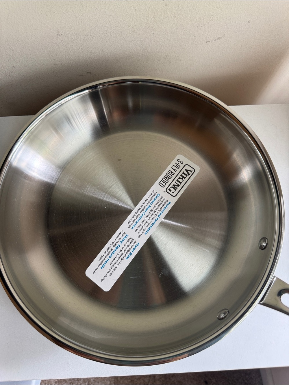 Viking Stainless Steel Fry Pan in Silver